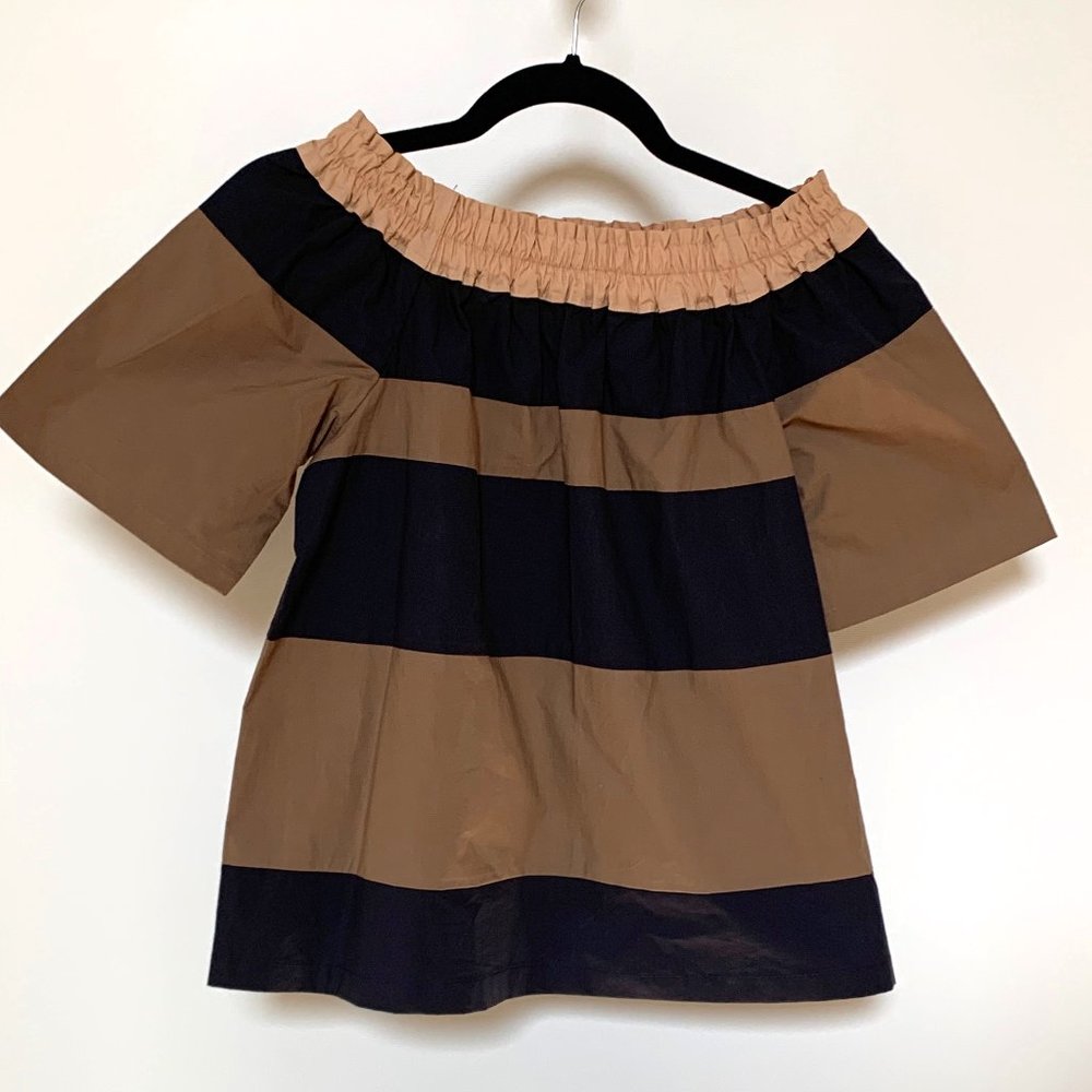 Odeeh Navy Stripe Cotton Top Size 32